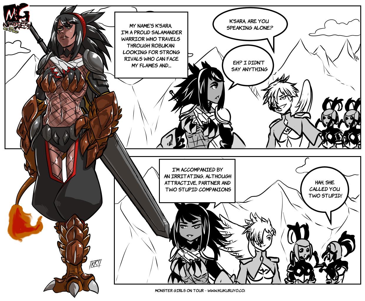 Monster girls on tour - Episode 2, Page 1: Page 002